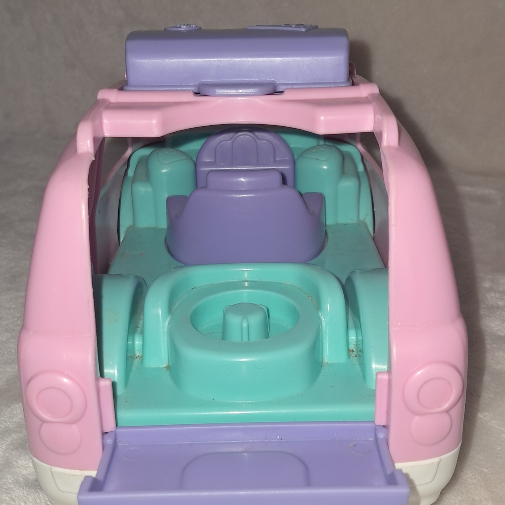 Fisher-Price Pink Play SUV Toy Car with Purple Accents - Picture 4 of 5